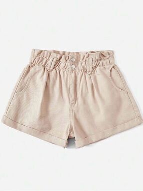 Short elastic waistband. Color: cream Size: XS